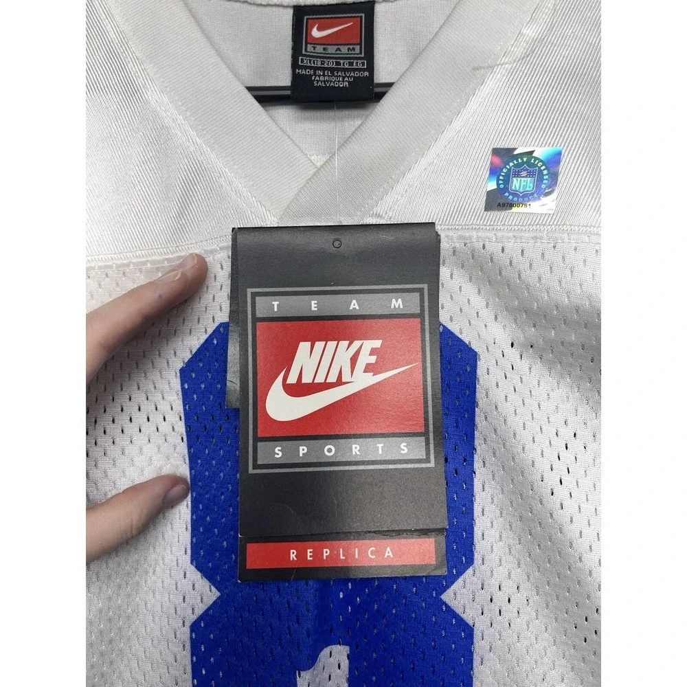 Vintage Dallas Cowboys Nike Jersey Youth XL 18-20 White Away Troy Aikman #8